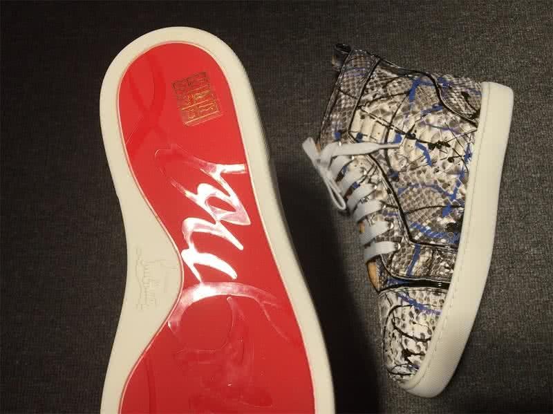 Christian Louboutin Python Sneaker Men/Women Grey/Blue 8