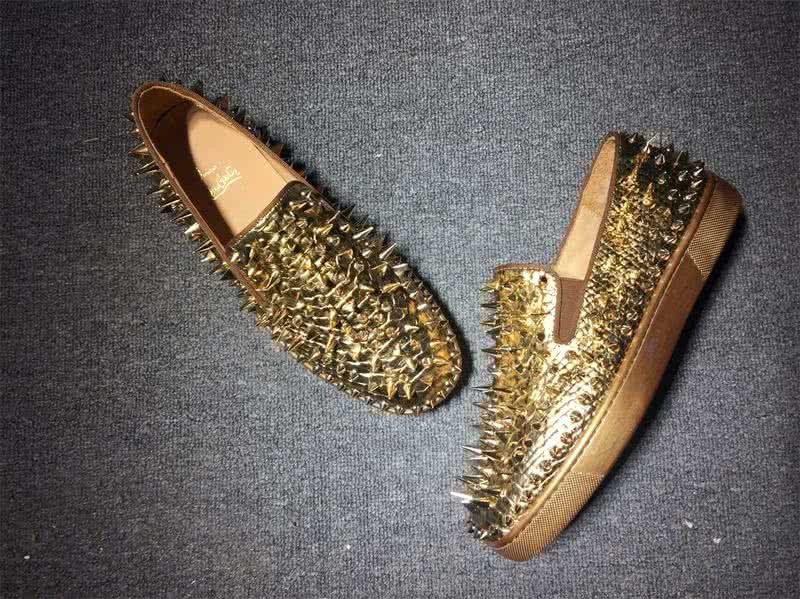 Christian Louboutin Low Top All Golden Rivets Golden Upper 4