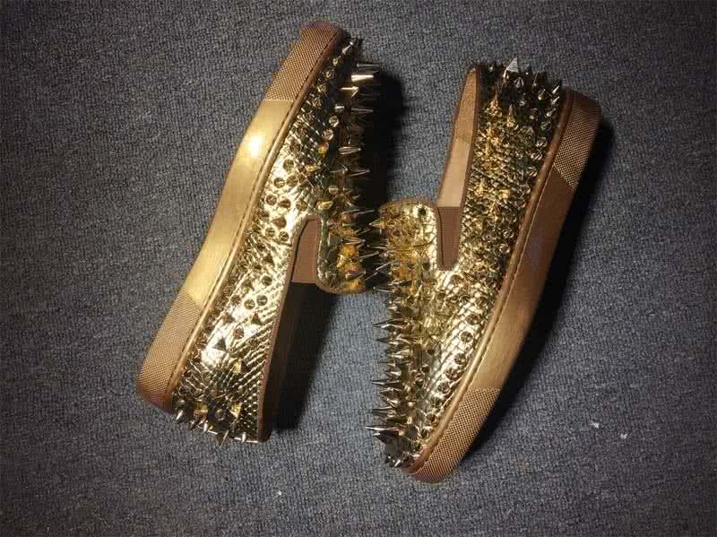 Christian Louboutin Low Top All Golden Rivets Golden Upper 6