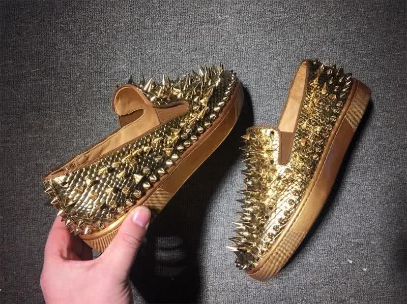Christian Louboutin Low Top All Golden Rivets Golden Upper 7
