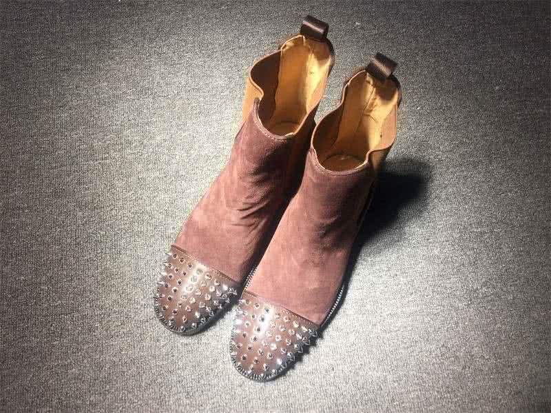 Christian Louboutin Men's Boots Pink And Rivet 1