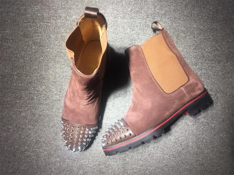 Christian Louboutin Men's Boots Pink And Rivet 3
