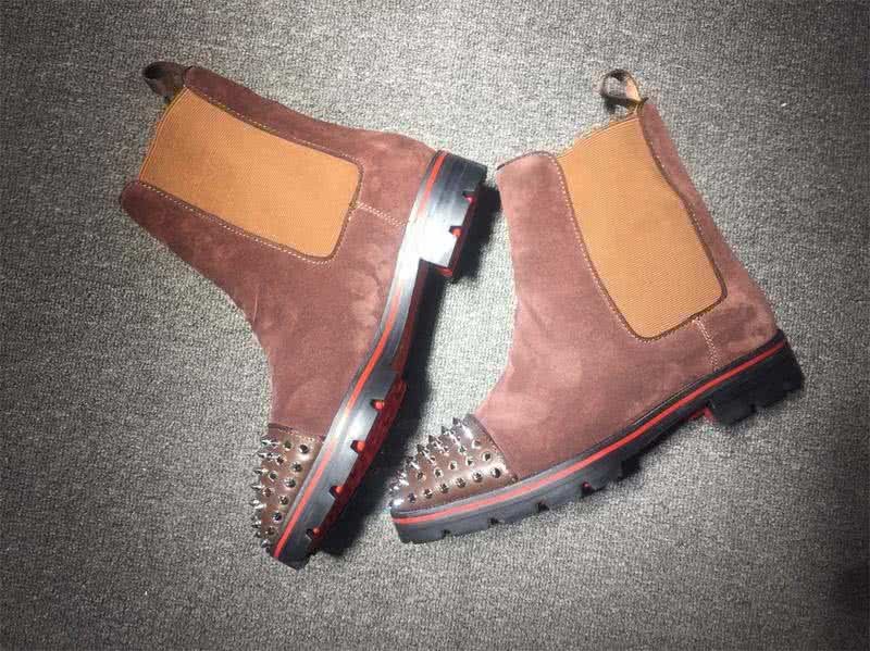 Christian Louboutin Men's Boots Pink And Rivet 4