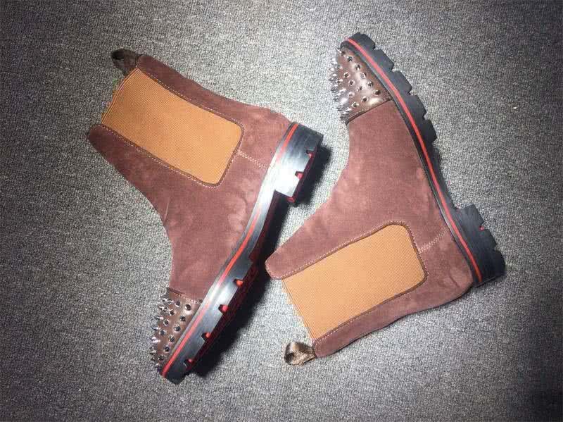 Christian Louboutin Men's Boots Pink And Rivet 6