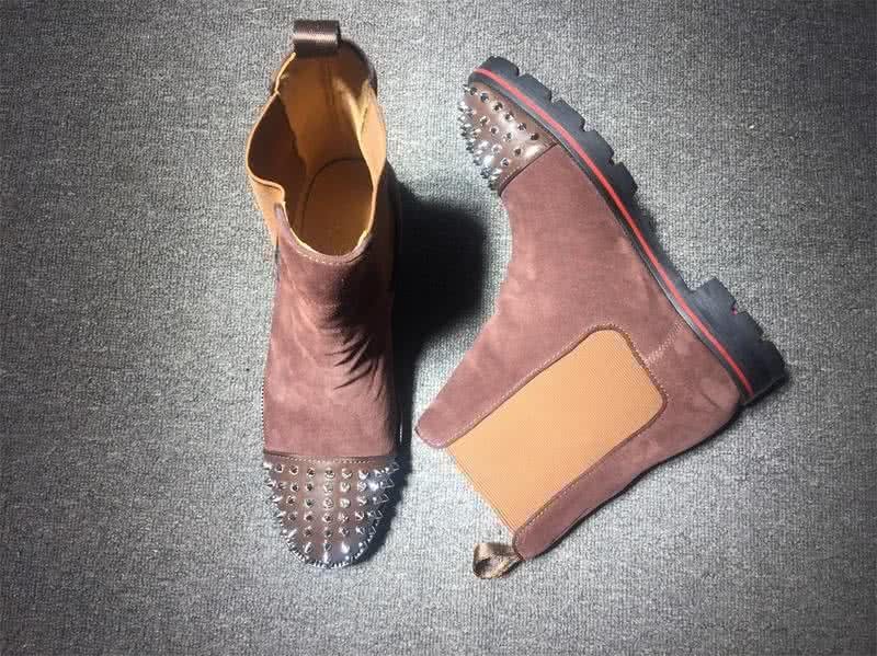 Christian Louboutin Men's Boots Pink And Rivet 5