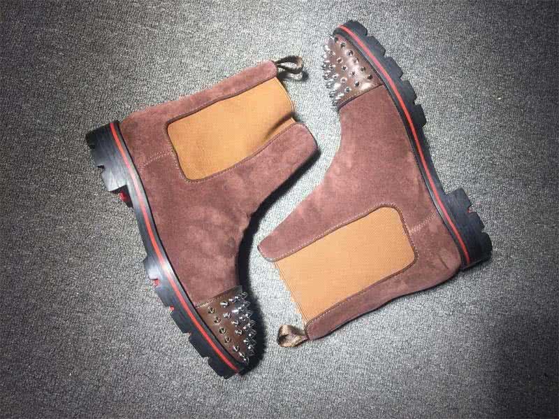 Christian Louboutin Men's Boots Pink And Rivet 8