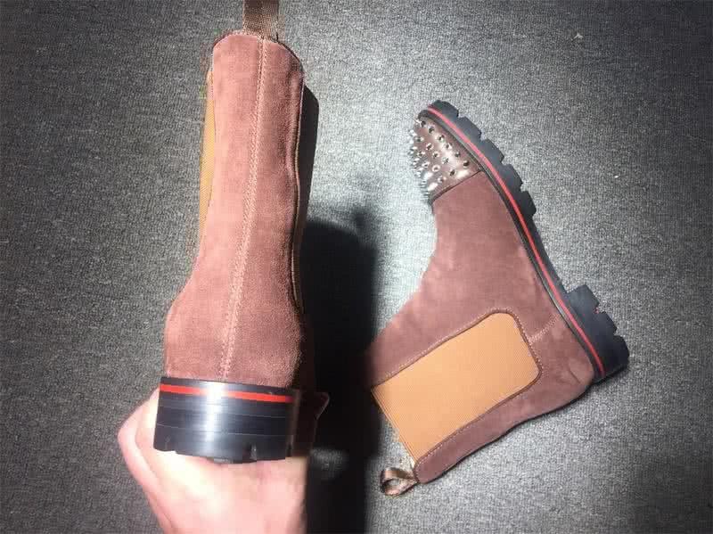 Christian Louboutin Men's Boots Pink And Rivet 7