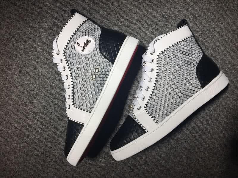 Christian Louboutin Cloth Sneaker Men/Women Black/White 4