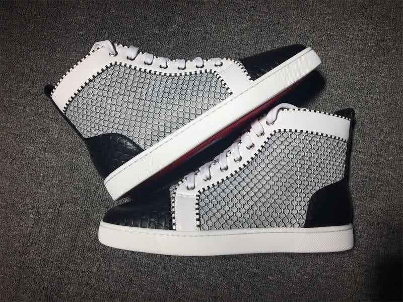 Christian Louboutin Cloth Sneaker Men/Women Black/White 9