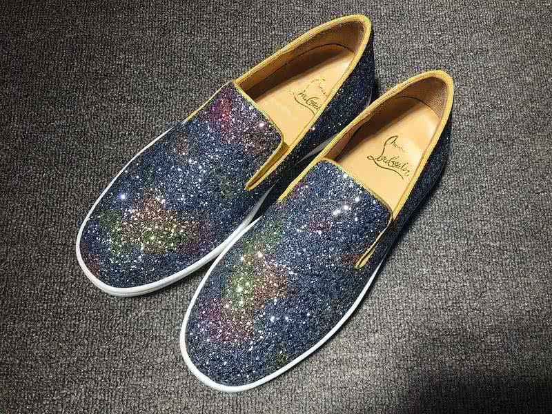 Christian Louboutin Low Top Blue Sequin 1