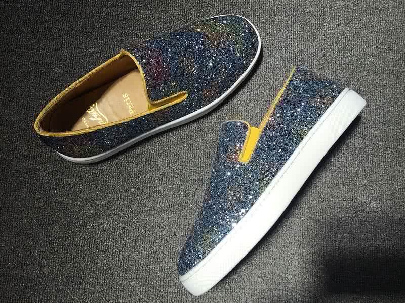 Christian Louboutin Low Top Blue Sequin 9