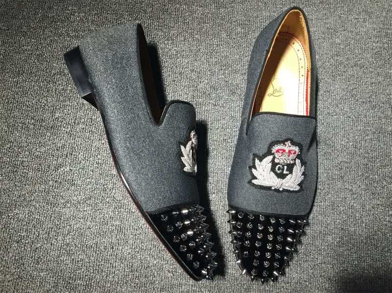 Christian Louboutin Loafer Men Grey/Black 5