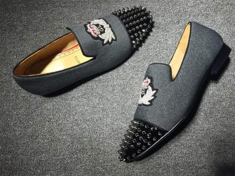 Christian Louboutin Loafer Men Grey/Black 6