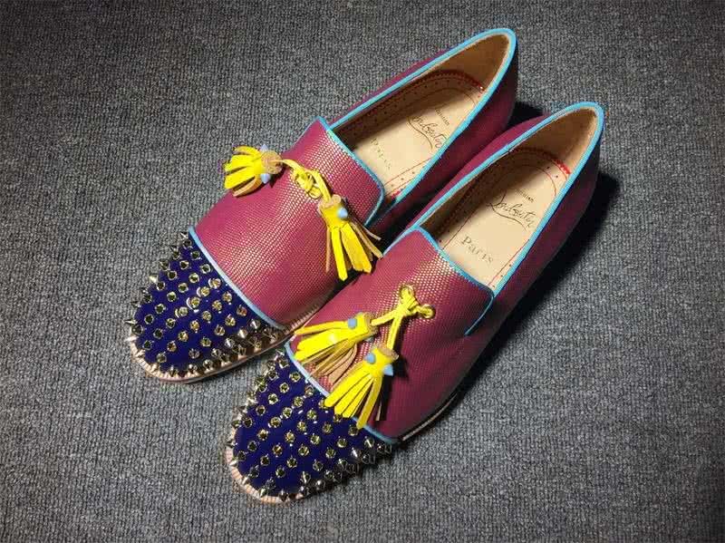 Christian Louboutin Loafer Women/Men Red/Blue 1