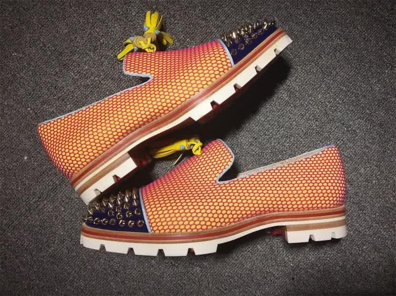 Christian Louboutin Loafer Men/Women Orange/Black 7