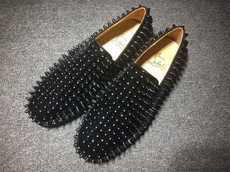Christian Louboutin Low Top Black Upper And Full Rivets 1