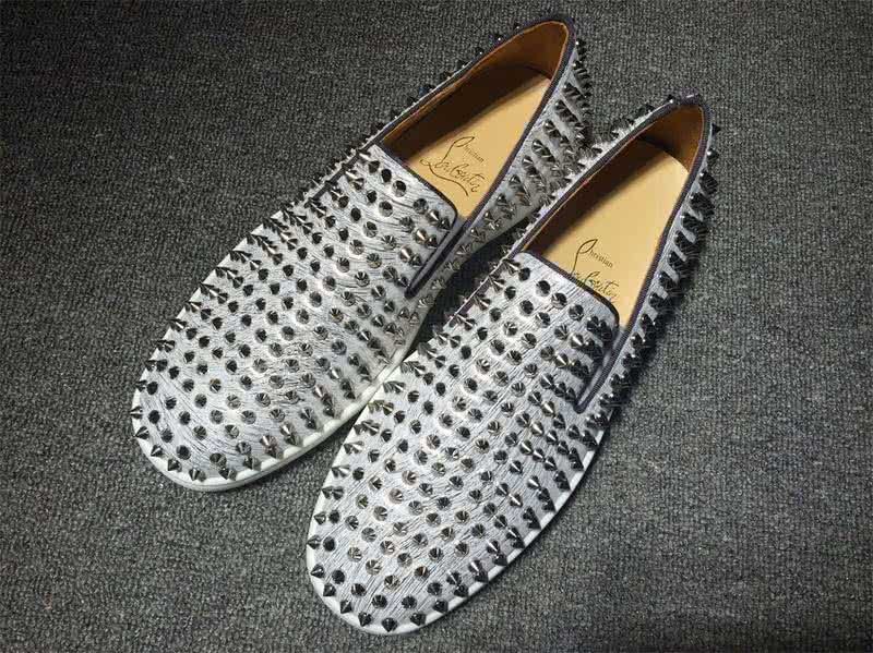 Christian Louboutin Low Top All Rivets And White Upper 1