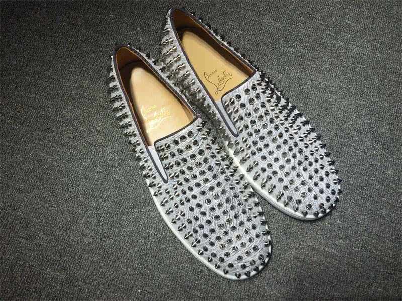 Christian Louboutin Low Top All Rivets And White Upper 2