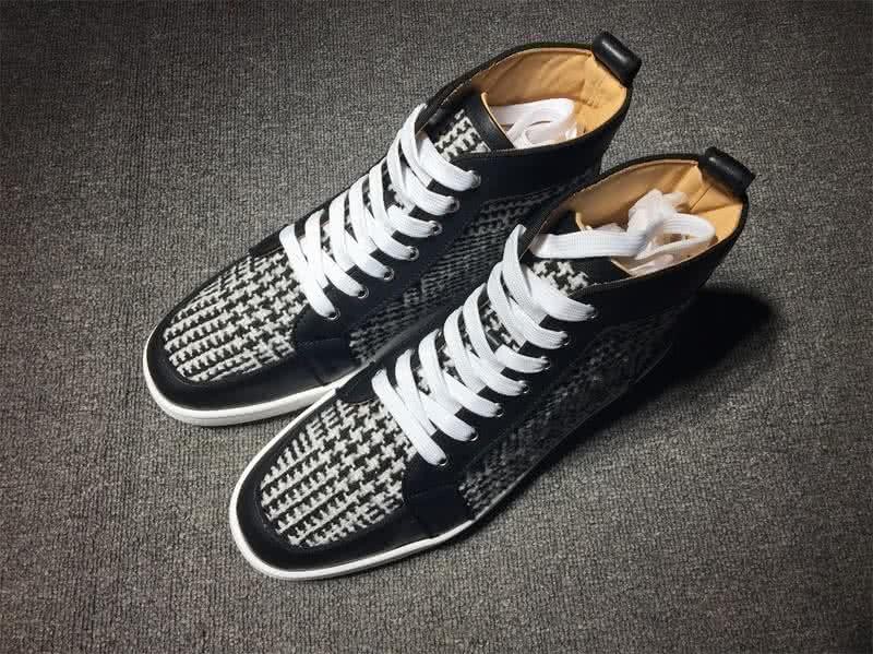 Christian Louboutin Cloth Sneaker Men/Women Black/White 1