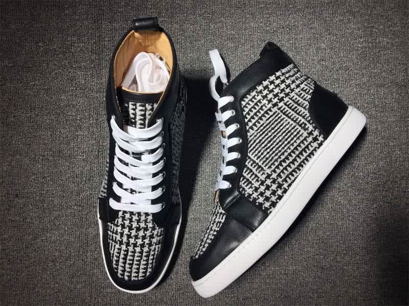 Christian Louboutin Cloth Sneaker Men/Women Black/White 3