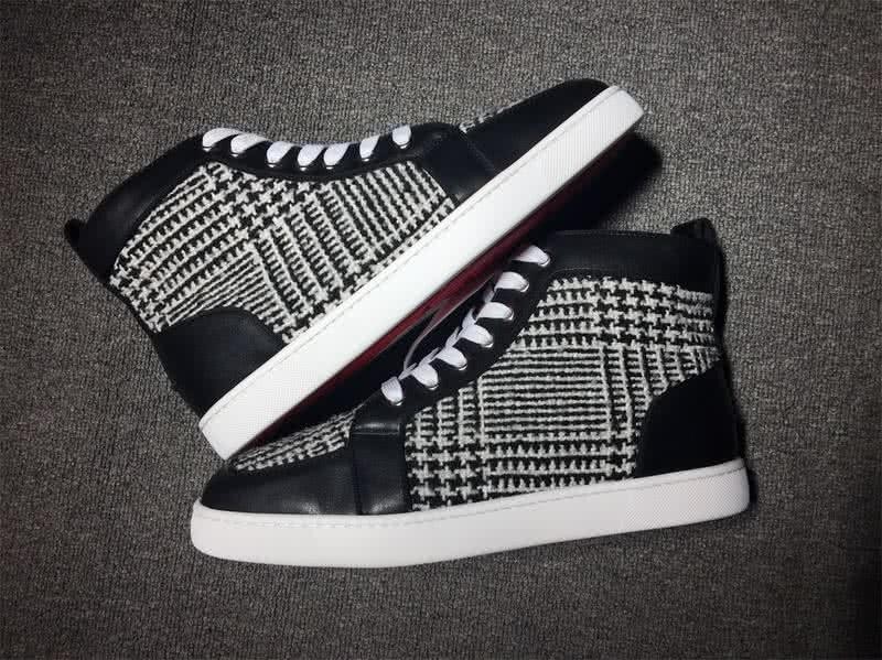 Christian Louboutin Cloth Sneaker Men/Women Black/White 9