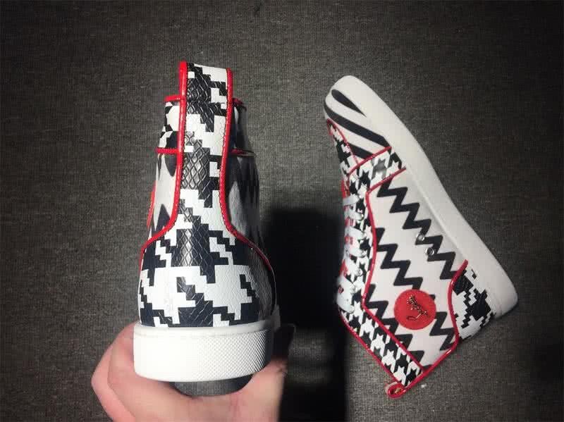 Christian Louboutin Cloth Sneaker Men/Women Black/White 8