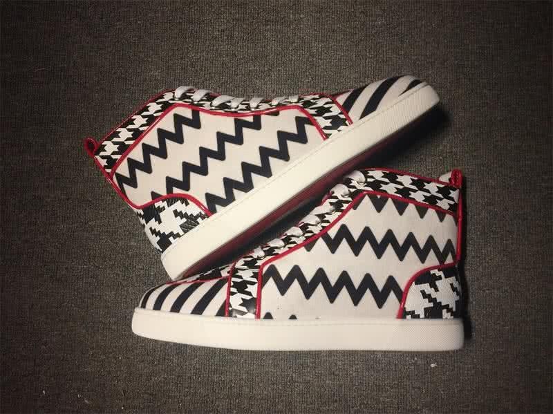 Christian Louboutin Cloth Sneaker Men/Women Black/White 9
