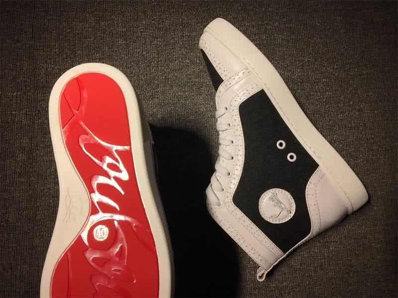 Christian Louboutin Cloth Sneaker Men/Women White/Black 7