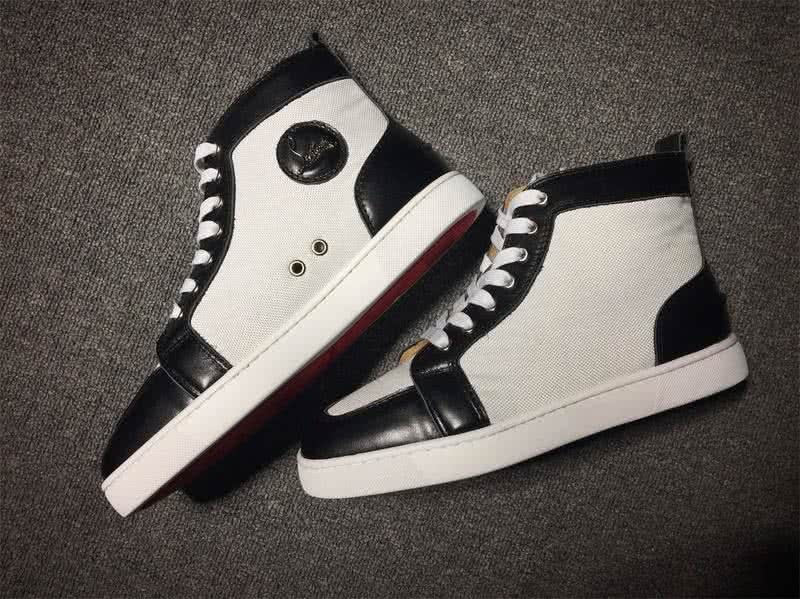 Christian Louboutin Cloth Sneaker Men/Women White/Black 4