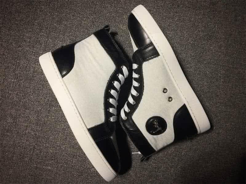 Christian Louboutin Cloth Sneaker Men/Women White/Black 7
