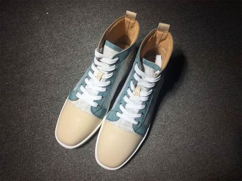 Christian Louboutin Cloth Sneaker Men/Women Carnation/Blue 1