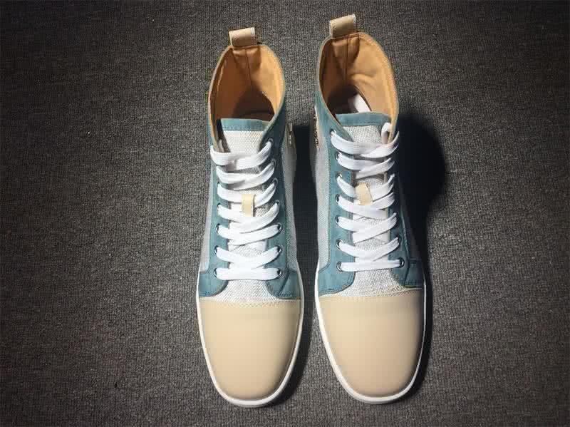 Christian Louboutin Cloth Sneaker Men/Women Carnation/Blue 2