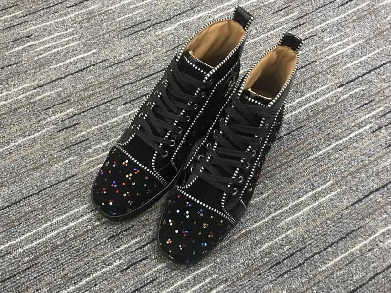 Christian Louboutin Rhinestone Men/Women Black 1