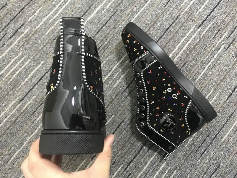 Christian Louboutin Rhinestone Men/Women Black 5
