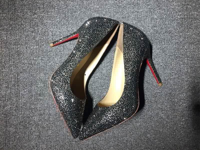 Christian Louboutin High Heels Black Crystals 6