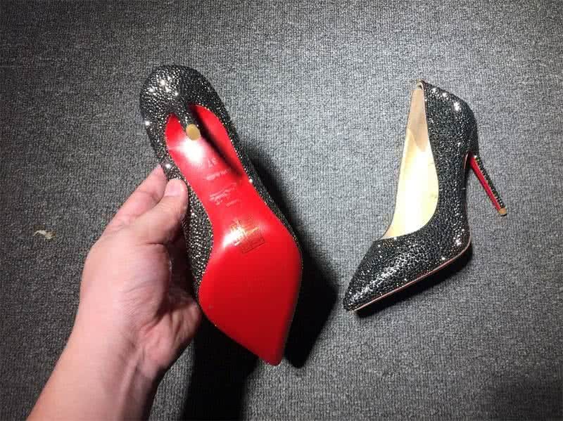 Christian Louboutin High Heels Black Crystals 8