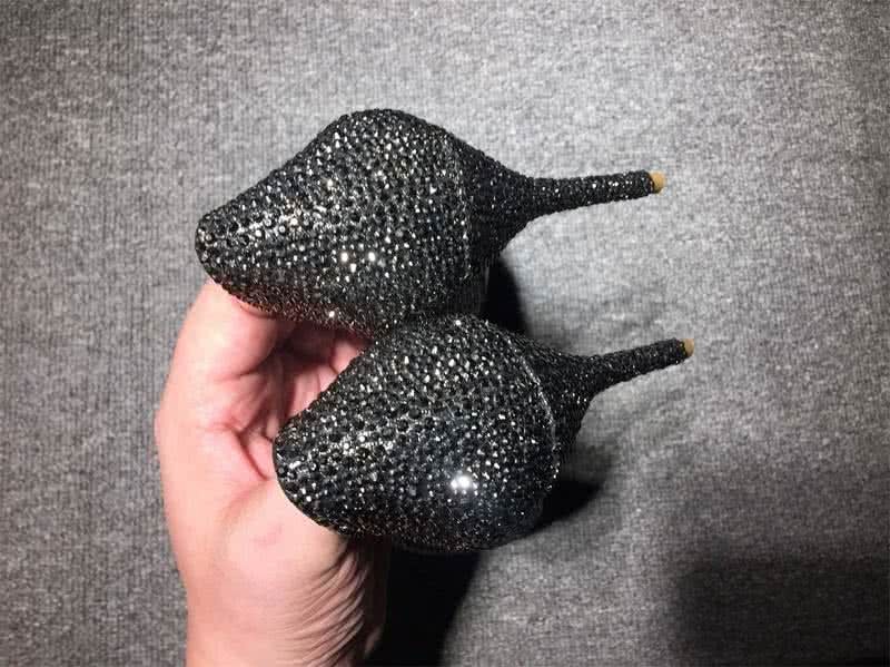 Christian Louboutin High Heels Black Crystals 10