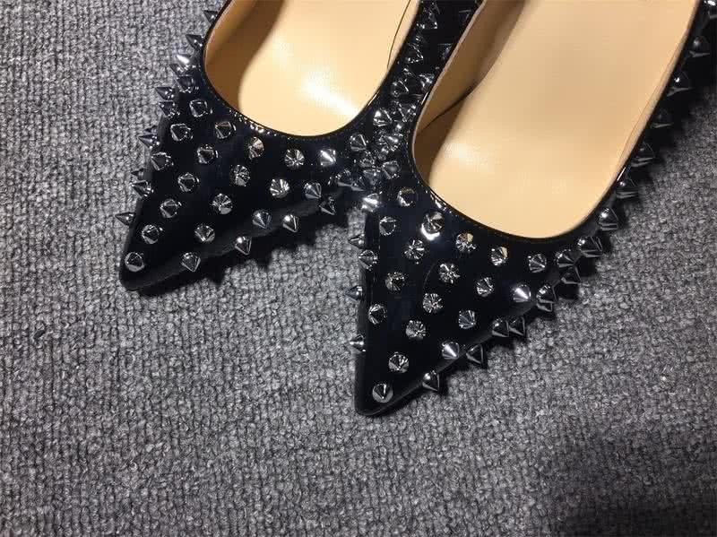 Christian Louboutin High Heels Black Patent Leather And Rivets 8