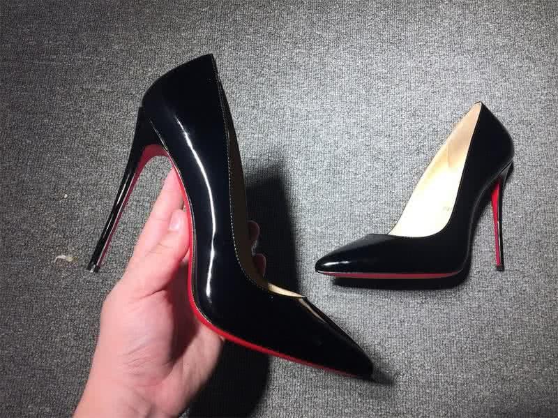 Christian Louboutin High Heels Black Patent Leather 6