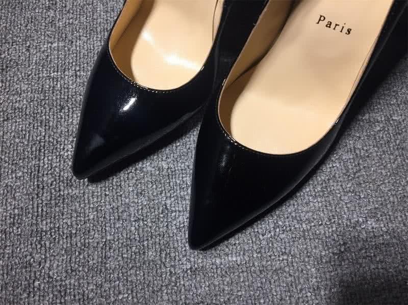 Christian Louboutin High Heels Black Patent Leather 8