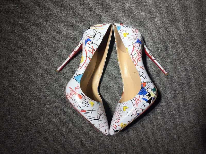 Christian Louboutin High Heels White And Colored Painting 5