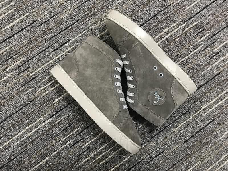 Christian Louboutin High Top Suede Grey 6