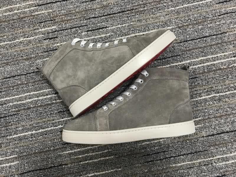 Christian Louboutin High Top Suede Grey 9
