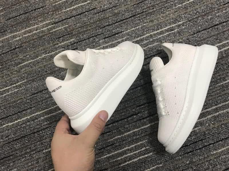 Alexander McQueen White and White shoelace Men And Women 6