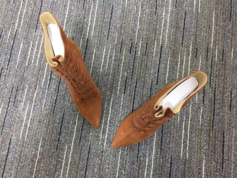 Christian Louboutin Women's Boots Brown Suede High Heels 3