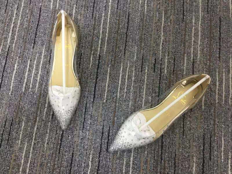Christian Louboutin Women's Flats PVC Golden And Crystal 3