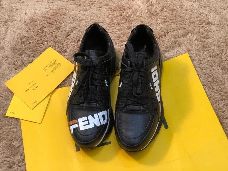 Fendi Sneakers Black White Green Men And Women 1