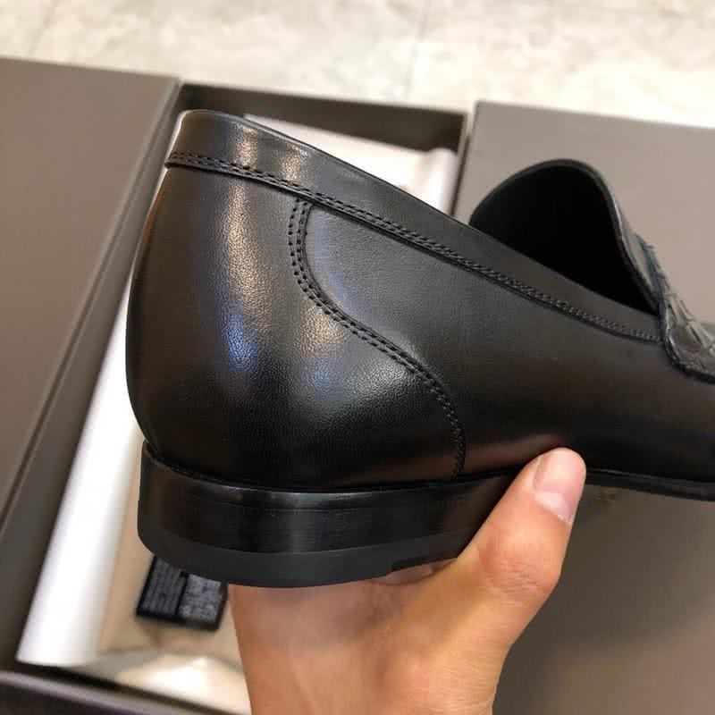 Bottega Veneta Classic Style Cowhide Loafers Black Men 7