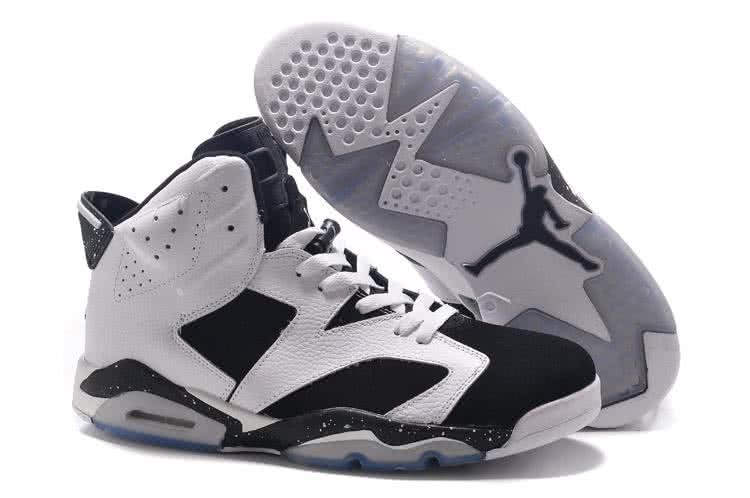 Air Jordan 6 Leather White Black Men 1