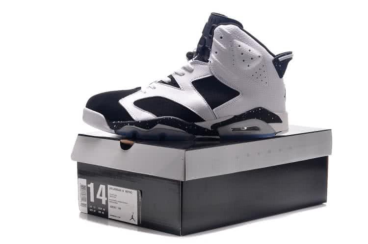 Air Jordan 6 Leather White Black Men 6